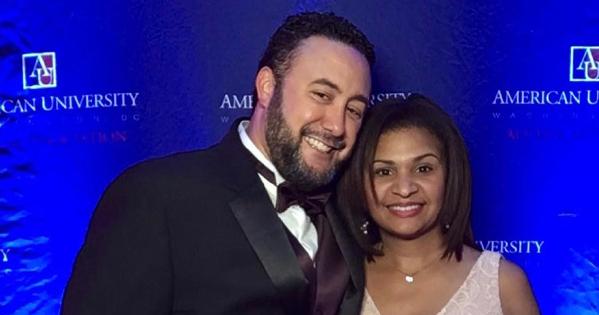Bradley and Katya White at an alumni event.