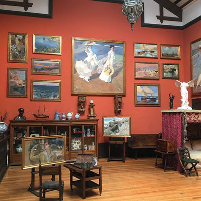 Art on display at the Sorolla Museum in Madrid.