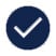 Blue checkmark