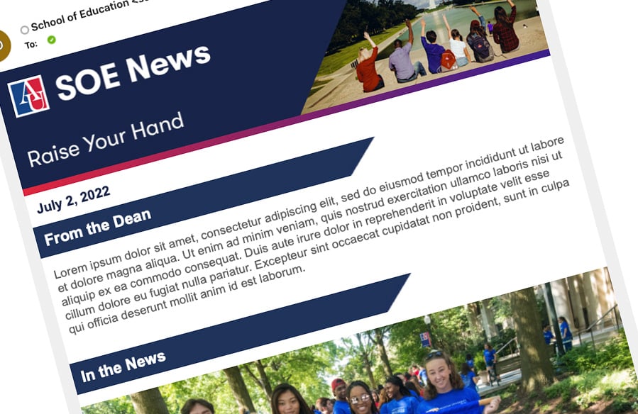 SOE Newsletter sample