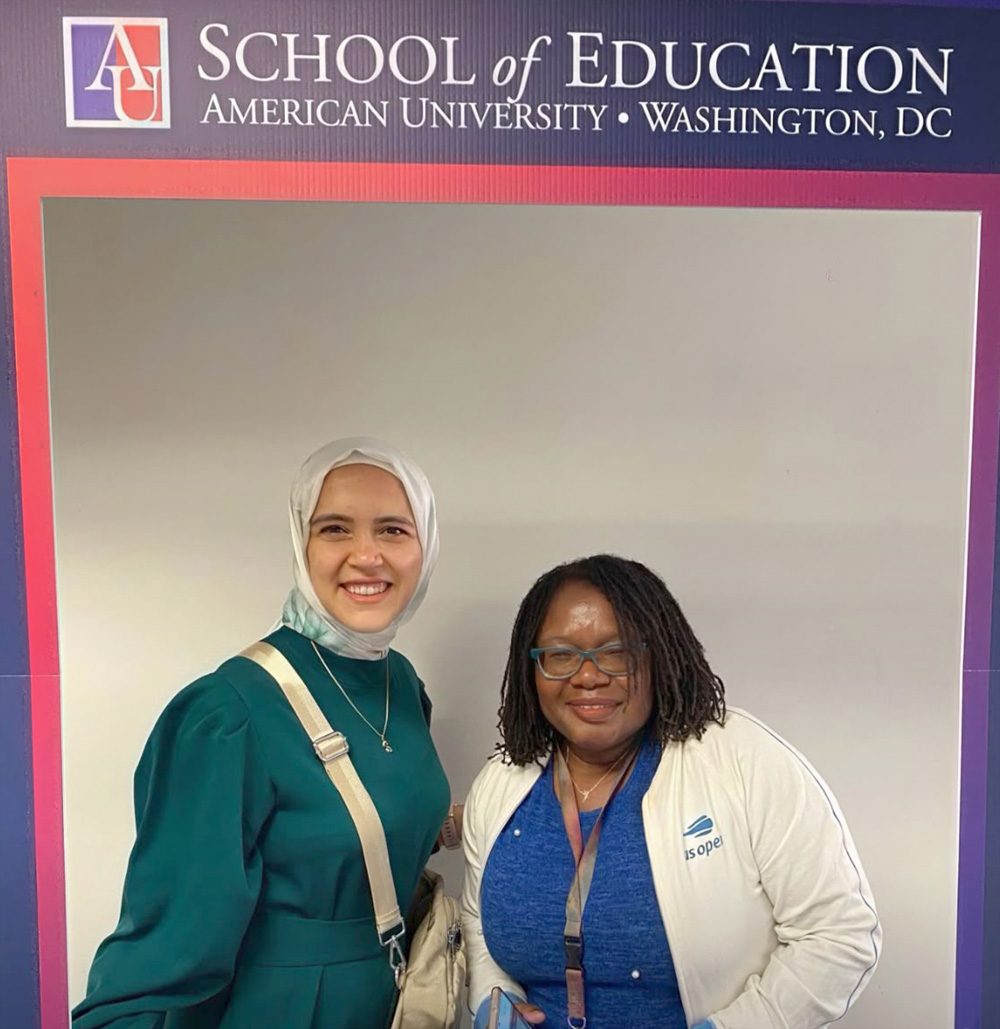 Sahar Elbeih with Dr Toks Fashola