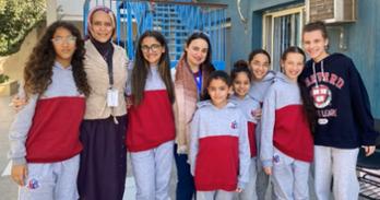 Sahar in her behavioral support role