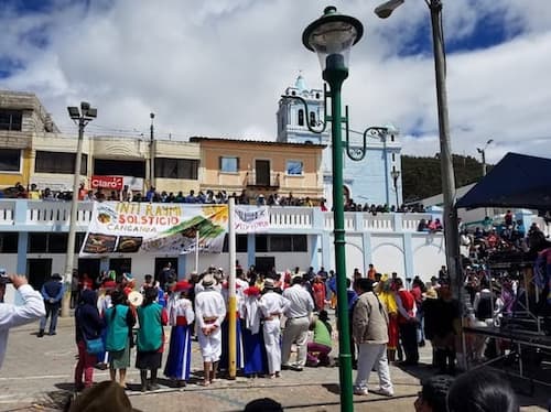 Festival days in Cangahua. Festival days in Cangahua.