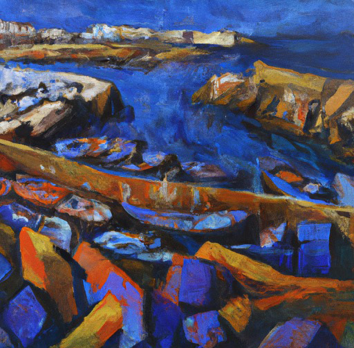 Boats docked on the water