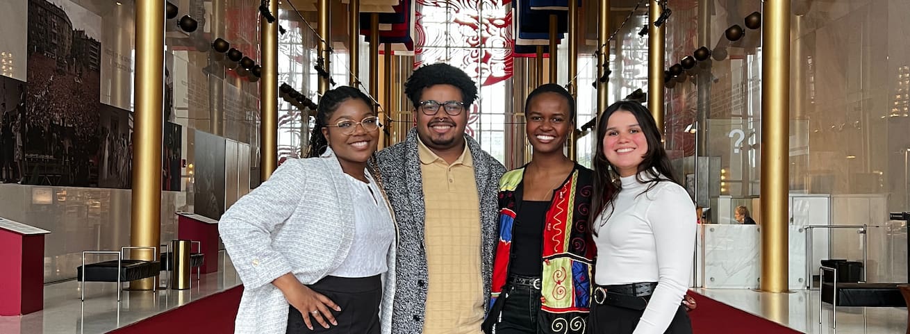 Arts management students at the Kennedy Center