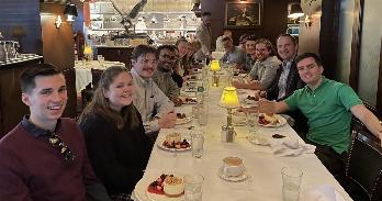Students enjoying lunch at Capitol Grille.