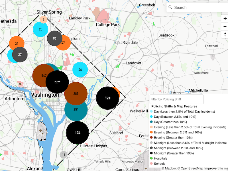 A map of crime in DC