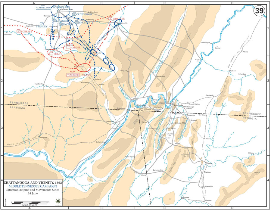 Map of Chattanooga