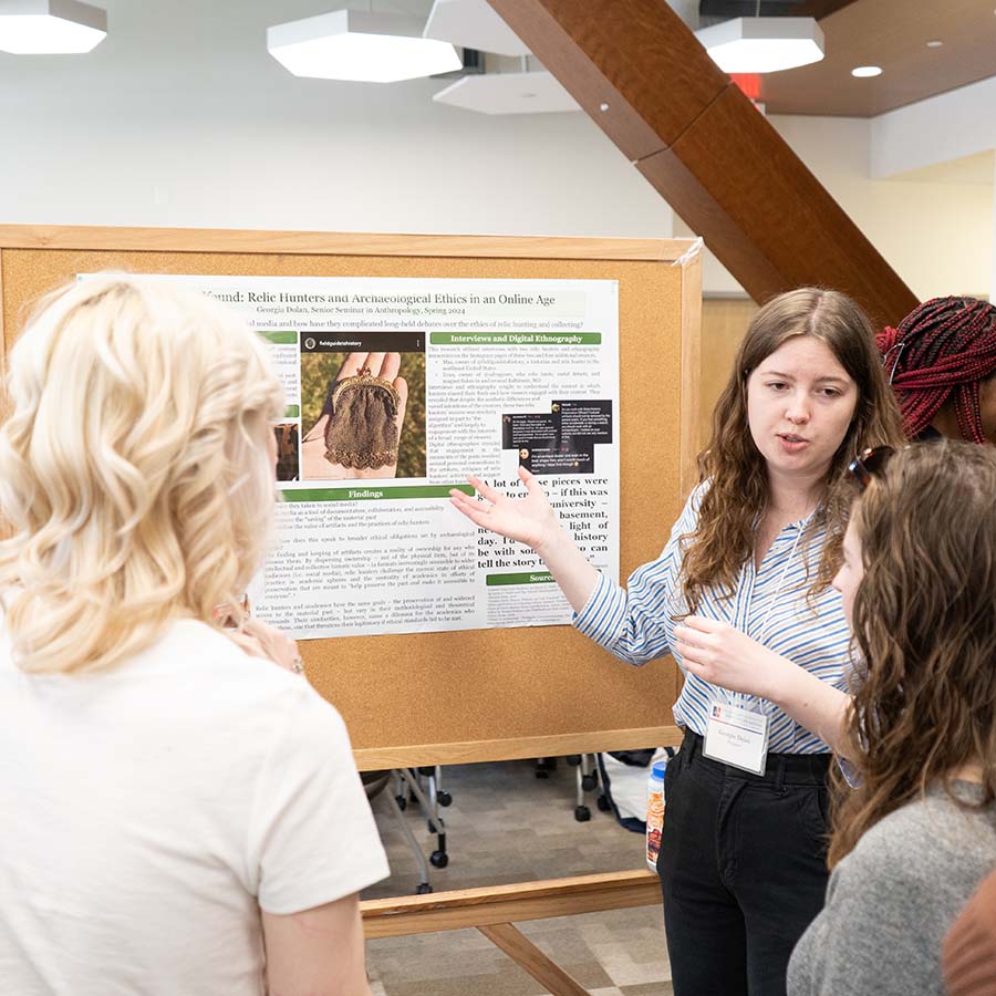  Georgia Dolan presents poster on archaeology in the digital age