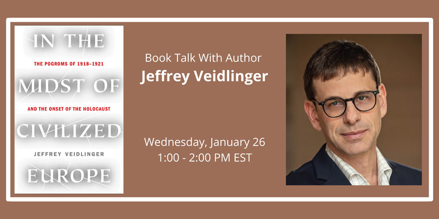 Book talk with Jeffrey Veidlinger