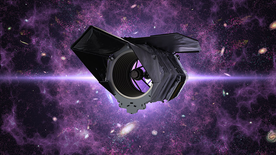 Roman telescope artist rendering by NASA