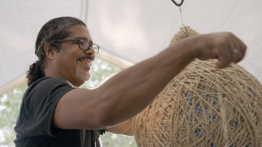 Christopher Carter in his studio