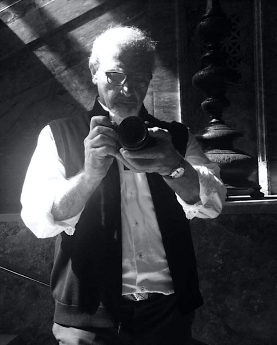 Allan Gerson black and white self-portrait