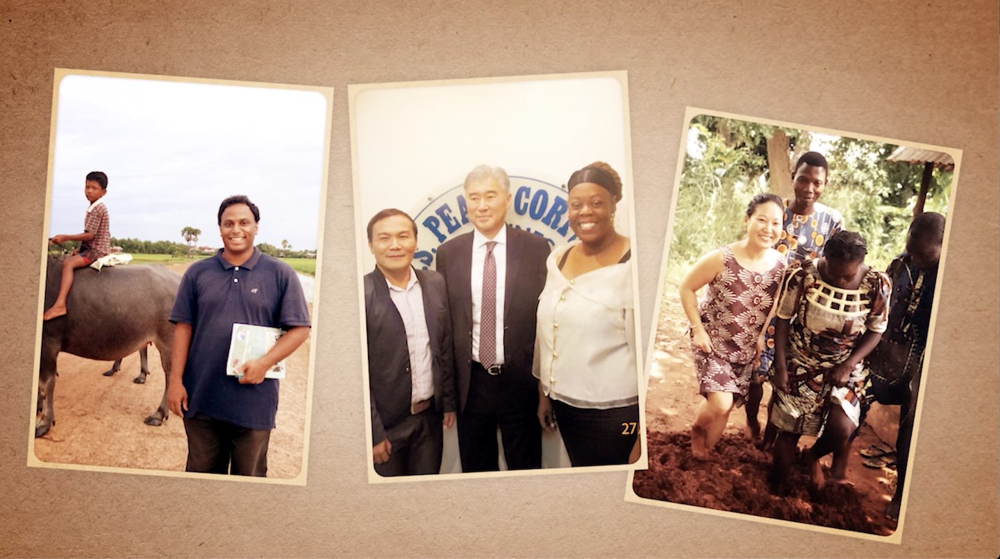 Collage of Peace Corps volunteers