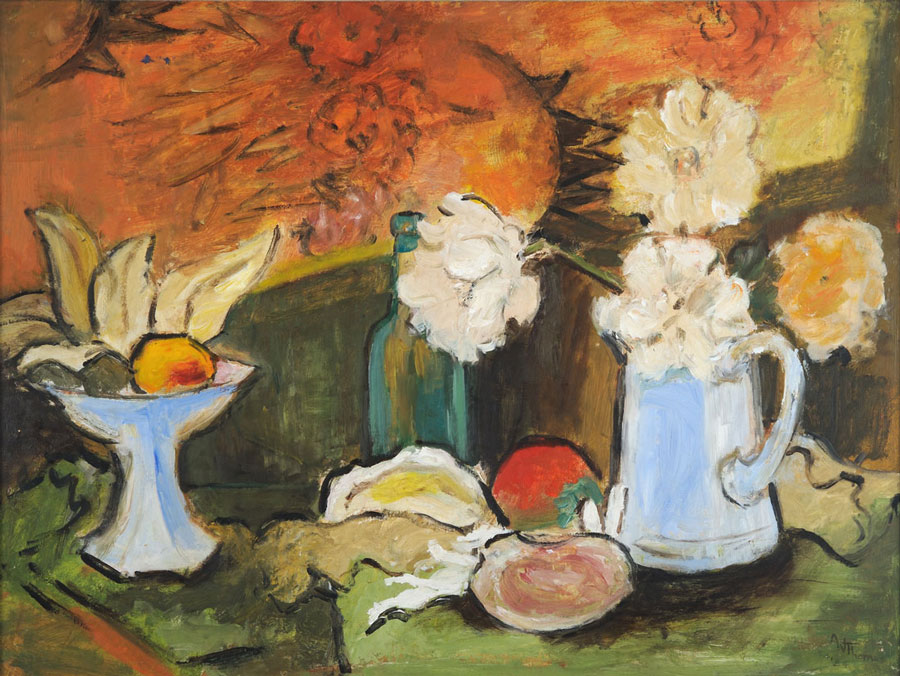Alma Thomas, Still Life with Chrysanthemums