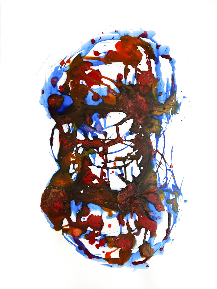 Warming 4, abstract painting by Rebecca Kamen