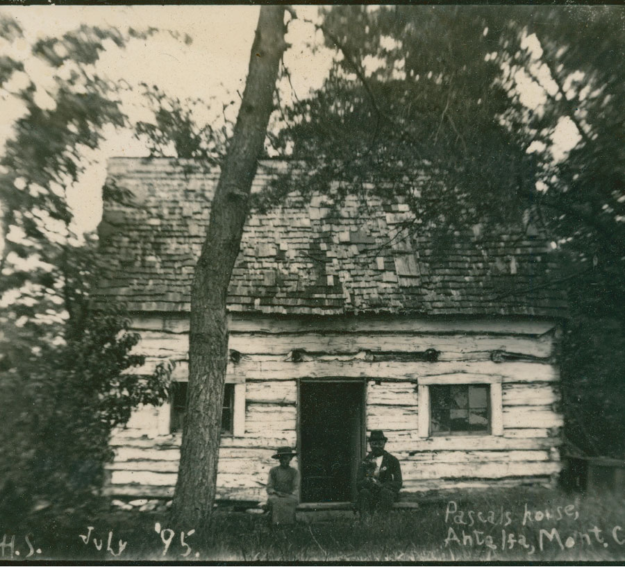Cabin on the Solyom Estate occupied by Botts family members, July 1895. Photo courtesy of Ralph Wooden.