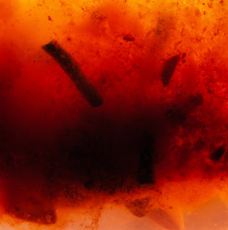 Beef Pot Roast Dinner (After Rothko), 1998, archival inkjet prints. Extreme close-up, red and brown and orange