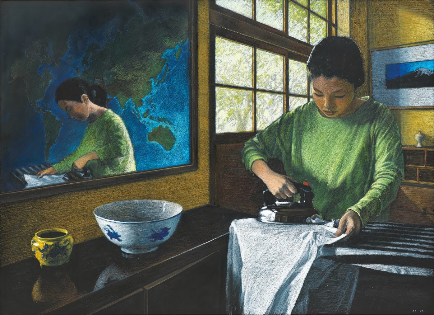 Myong Hi Kim, Ironing