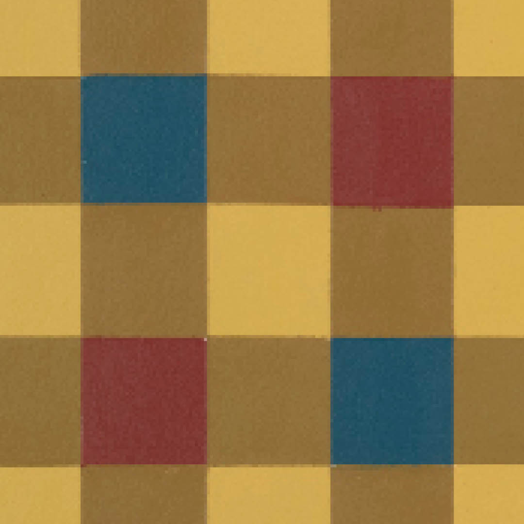 Detail of Otho Branson, 2006-07-16. Colorful squares arranged in a gingham-like pattern.