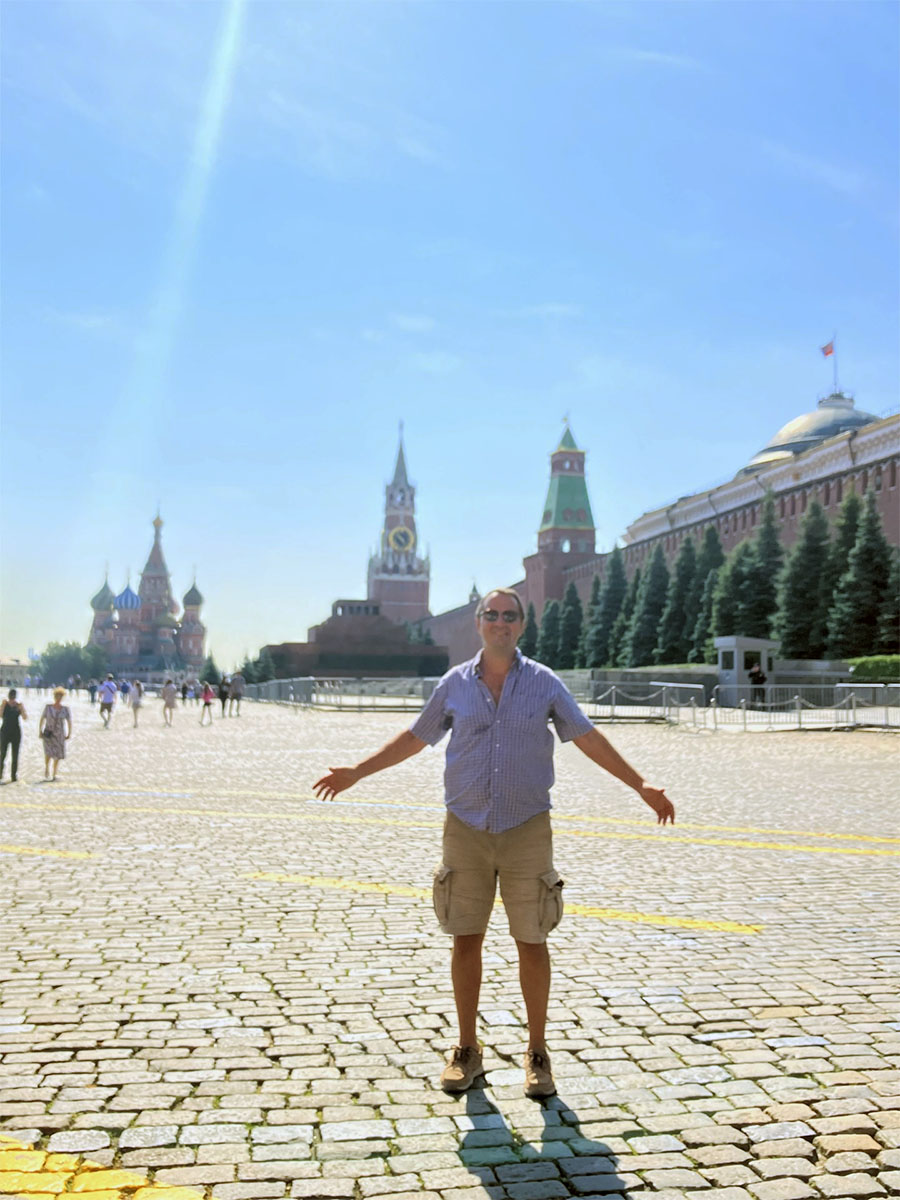 Anton Fedyashin in Red Square
