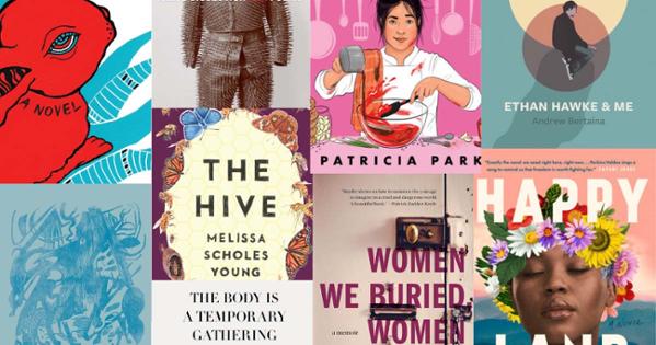 Collage of 9 book covers by AU creative writing faculty