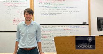 Tommy Schupp in Oxford classroom