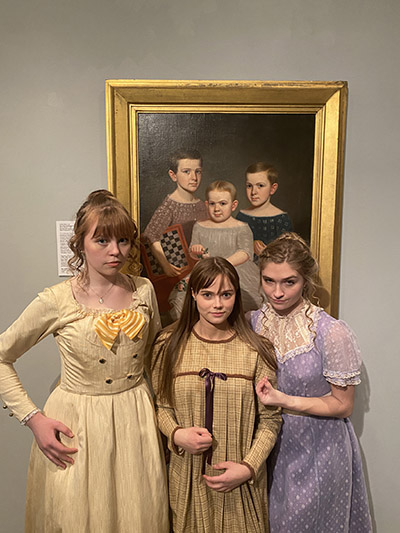 Cast members Olivia Bloch, Eva Baker, and Kelsey Walker