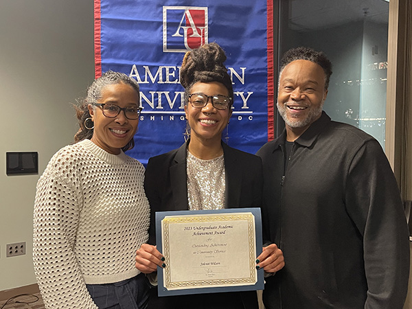 Johneé Rendia Wilson and their parents