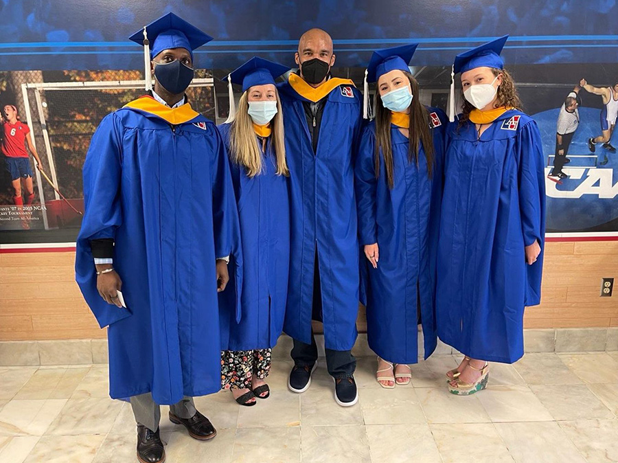 Online Health Promotion Management MS cohort at graduation