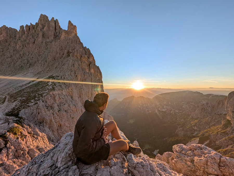 Sauleh Siddiqui in the Italian Dolomites