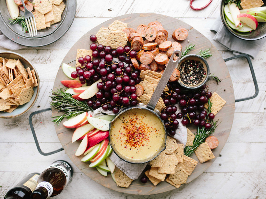 Food on a table