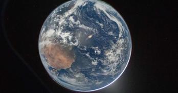 Sunlight hitting Earth. Photo courtesy of NASA/Reid Wiseman.