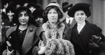 14-yr. old striker, Fola La Follette, and Rose Livingston. Credit: Library of Congress.