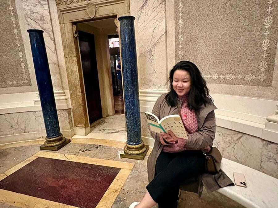 Melissa Wood at New York’s Morgan Library and Museum