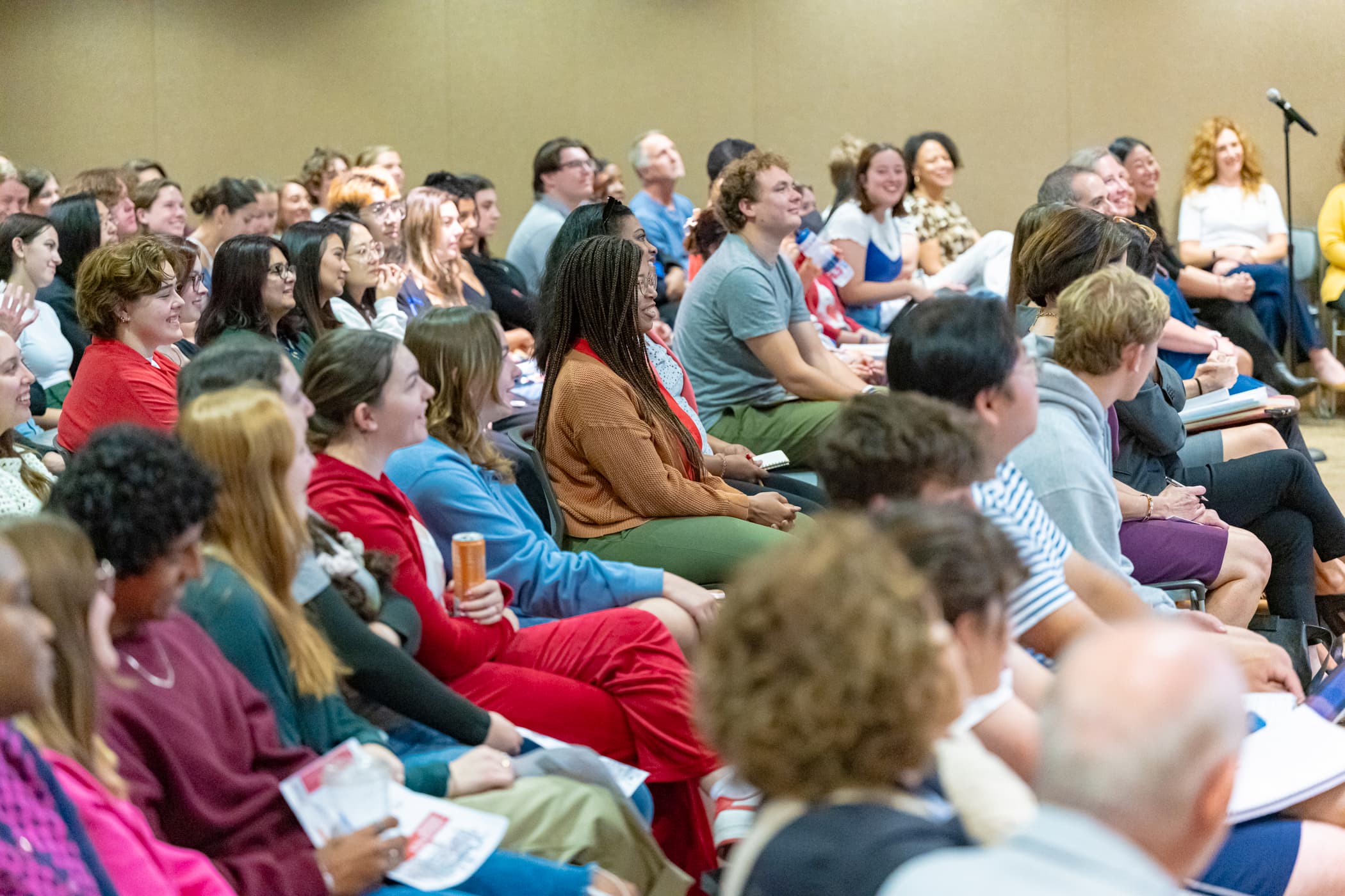 Students at the annual Mueller Lecture. Students at the annual Mueller Lecture.