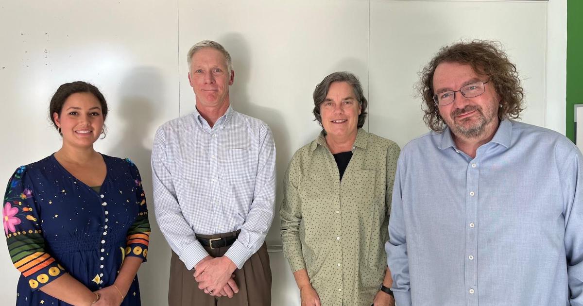 From left to right: Dr. Elizabeth Rule, Professor William Snape, Professor Victoria Phillips, and Professor Ezra Rosser