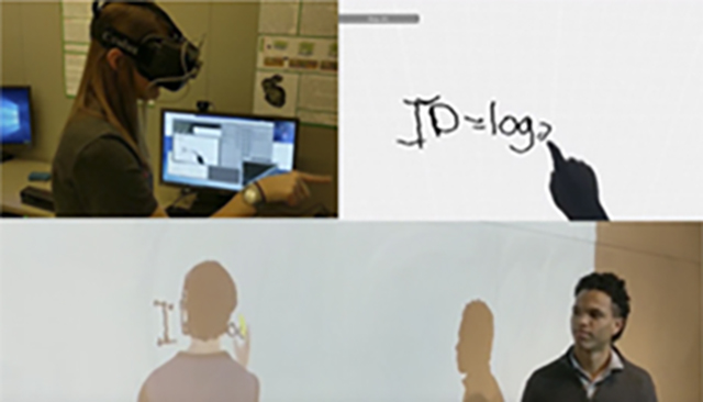 A visual demonstration of UniVResity, a VR demonstration of being in the classroom.