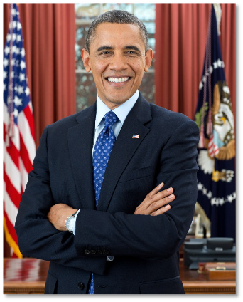 Example of a person in an official portrait