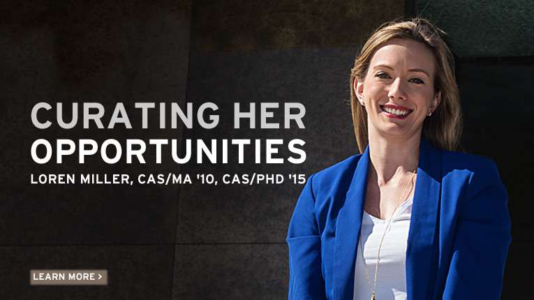 Curating Her Opportunities: Loren Miller, College of Arts and Sciences, Master of Art, 2010, PhD 2015