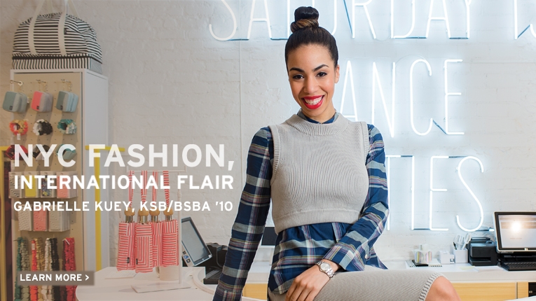 New York City Fashion, International Flair: Gabrielle Kuey, Kogod School of Business, Bachelor of Science and Arts, 2010