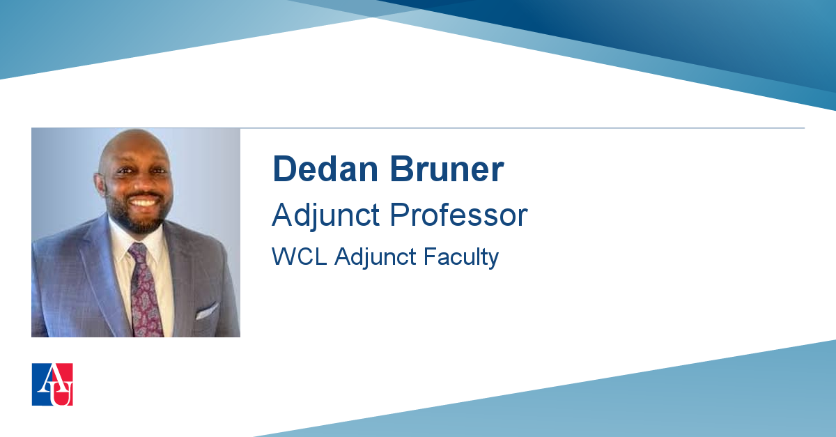 Profile Dedan Bruner | American University, Washington, DC