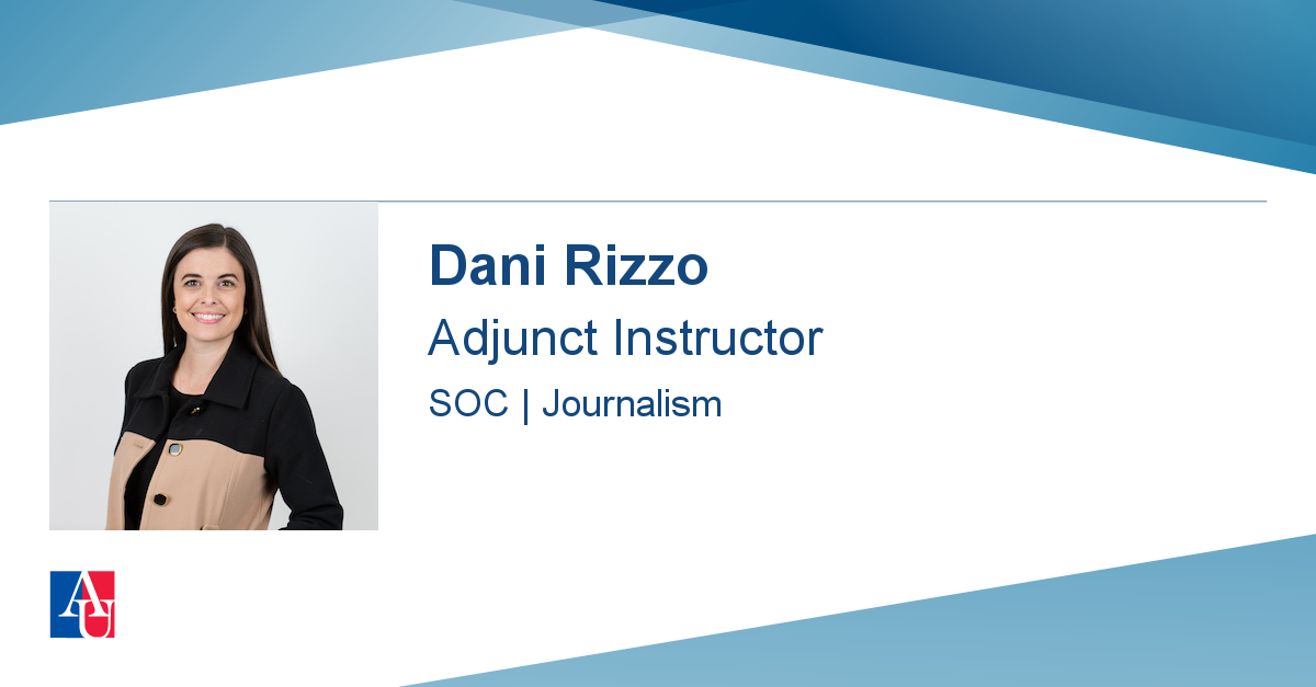 Profile Brooke Rizzo | School of Communication | American University ...