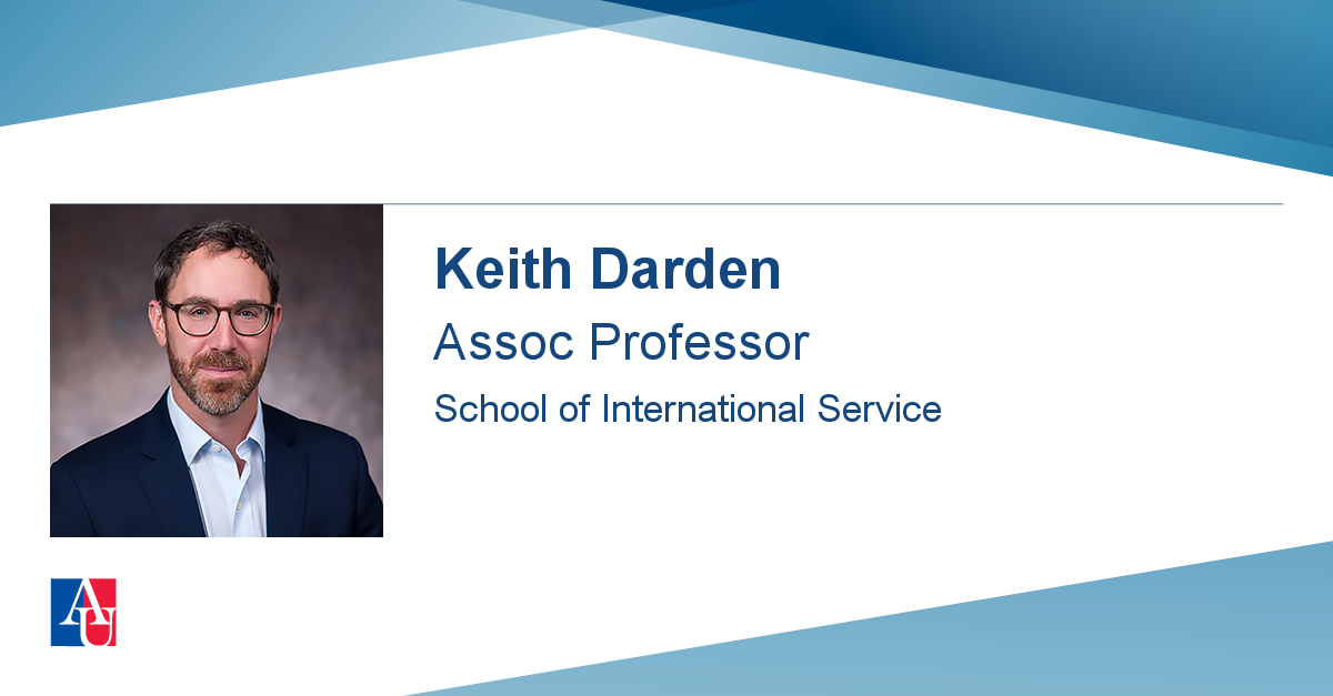 Faculty Profile: Keith Darden
