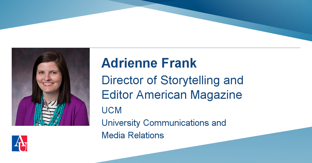 Staff Profile: Adrienne Frank | American University, Washington, DC