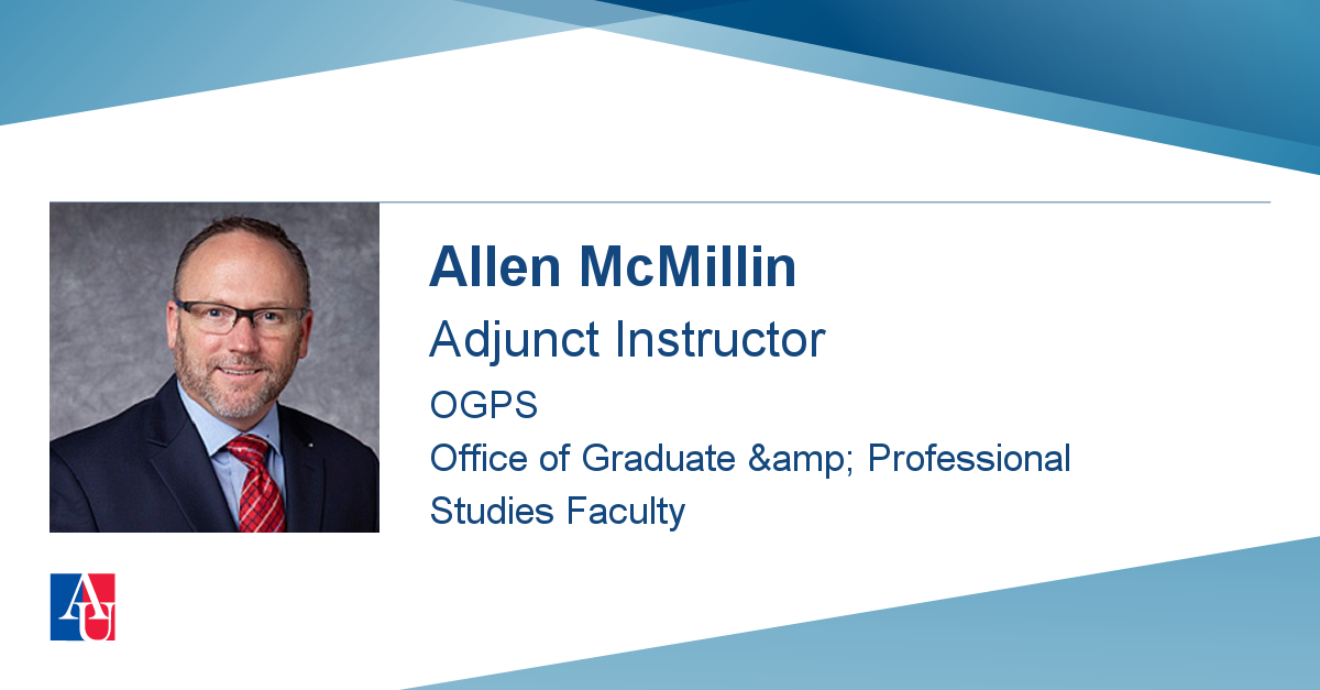 Profile Allen McMillin | American University, Washington, DC