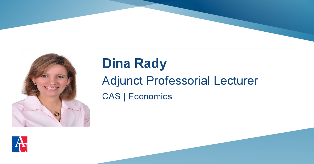 Faculty Profile: Dina Rady | American University, Washington, DC