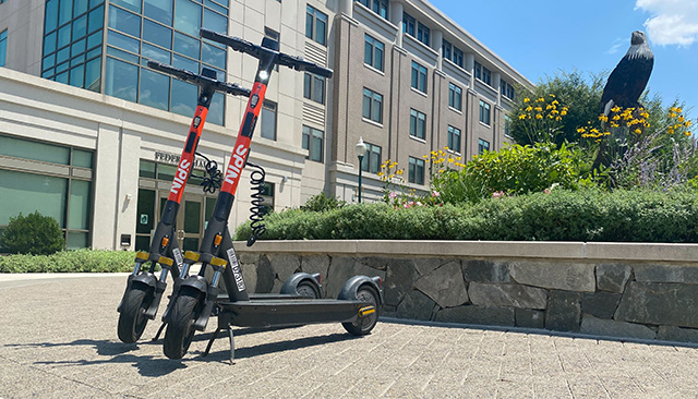Spin scooters on campus