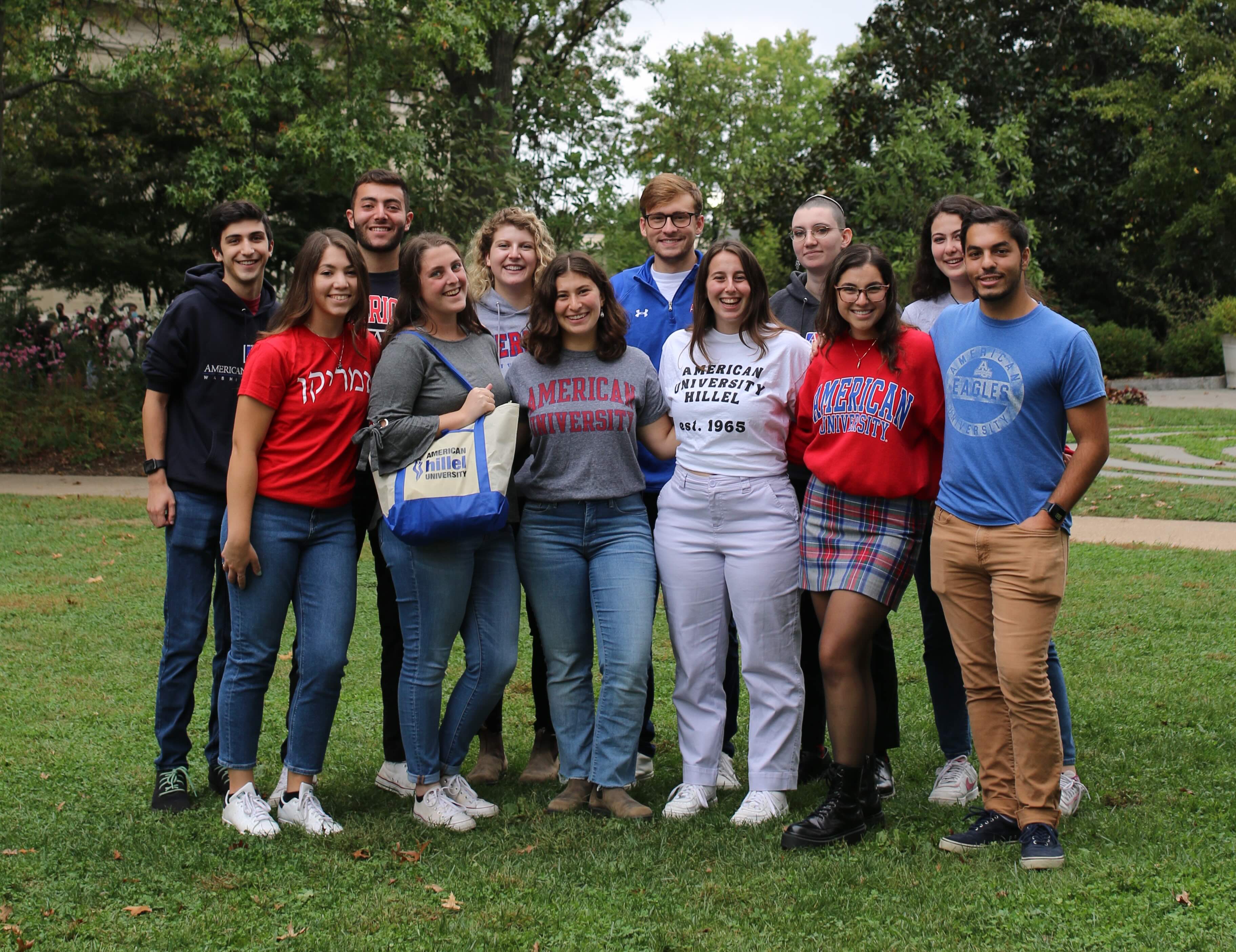 Students gathered together on the Quad.