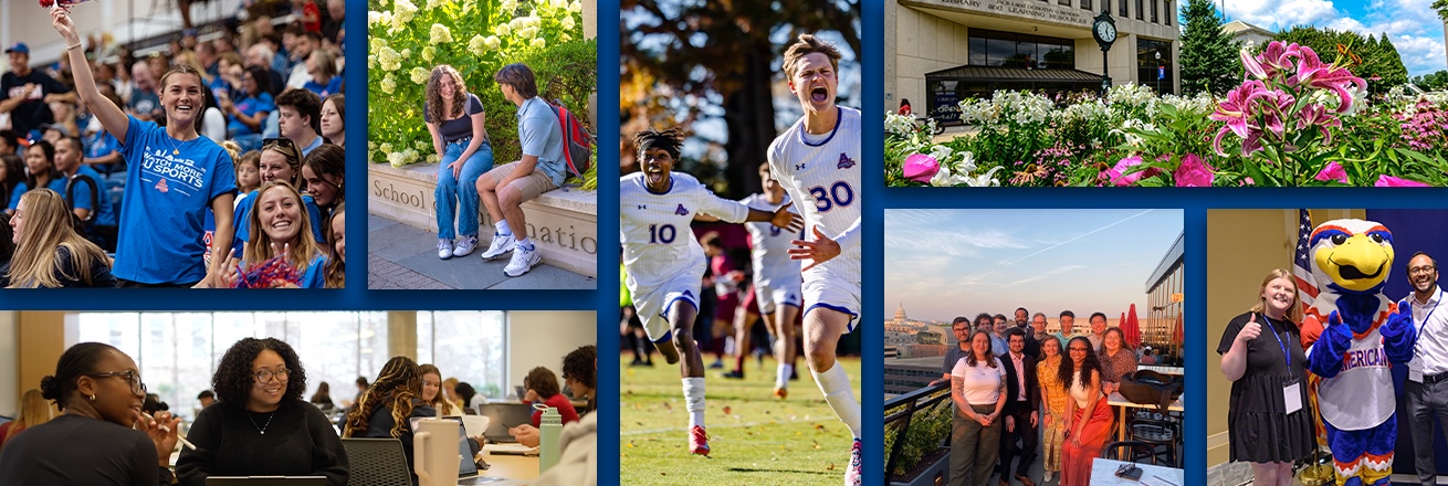 A collage of AU photos from FY26.